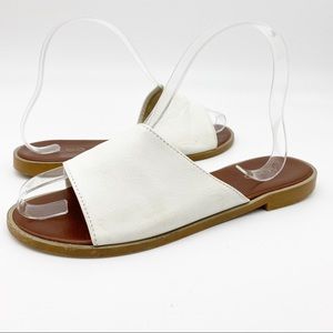 Aldo Slide Sandal White Flats 6.5